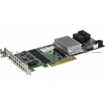 Контроллер LSI  8 Internal Ports SATA/SAS RAID Adapter Card - 12Gb/s per port,  SAS 3108 Controller, PCI-E 3.0 x8, Low-Profile, RAID 0, 1, 5, 6, 10, 50, 60 - 2GB DDR3 Onboard Cache (1866MHz)  (AOC-S3108L-H8IR)