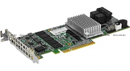 Контроллер LSI  8 Internal Ports SATA/SAS RAID Adapter Card - 12Gb/s per port,  SAS 3108 Controller, PCI-E 3.0 x8, Low-Profile, RAID 0, 1, 5, 6, 10, 50, 60 - 2GB DDR3 Onboard Cache (1866MHz)  (AOC-S3108L-H8IR). Изображение #1