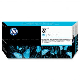 Набор HP 81 Light Cyan Dye печатающая головка + устройство очистки для Designjet 5000/5000ps/5500/5500ps (C4954A). Изображение #1