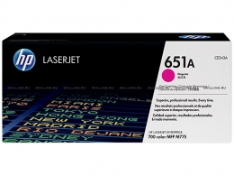 Тонер-картридж HP 651A Magenta для Color LaserJet Enterprise 700 M775dn/f/z/z+ (16000 стр) (CE343A). Изображение #1