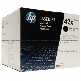 Тонер-картридж HP 42X Black Dual Pack для LJ 4250/4350 (2х20000 стр) (Q5942XD). Изображение #1