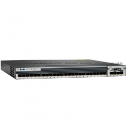 Коммутатор Cisco Systems Catalyst 3750X 24 Port GE SFP IP Services (WS-C3750X-24S-E). Изображение #1