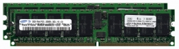 Оперативная память HP 4 GB (2 x 2 GB 1RANK) PC2-3200 Registered Memory (DDR2-400) Option Kit [343057-B21] (343057-B21). Изображение #1