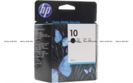 Картридж HP 10 Black для Designjet 70/100/100 Plus/110/110nr Plus/500/500ps/800/800ps/copier cc800ps/815mfp Colorpro GA/CAD Color Inkjet CP1700 series Business Inkjet 2600 series/1000/1100series/1200series/2200series/2300series/2800series/2230/2280 Office (C4844AE). Изображение #1