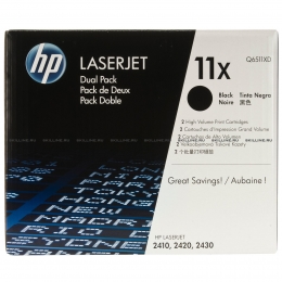 Тонер-картридж HP 11X Black Dual Pack для LJ 2420/2430  (2х12000 стр) (Q6511XD). Изображение #1