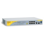 Коммутатор Allied Telesis 8 Port POE Managed Fast Ethernet Switch with One 10/100/1000T / SFP Combo uplinks, Silient operation (AT-8000/8POE)