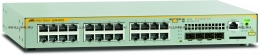 Коммутатор Allied Telesis L2+ managed switch, 24 x 10/100/1000Mbps, 4 x SFP uplink slots, 1 Fixed AC power supply EU Power Cord (AT-x230-28GT). Изображение #1