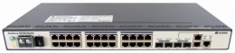 Коммутатор Huawei S3700-28TP-EI-DC(24 Ethernet 10/100 ports,2 Gig SFP and 2 dual-purpose 10/100/1000 or SFP,DC -48V) (S3700-28TP-EI-DC). Изображение #1