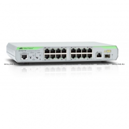 Коммутатор Allied Telesis 16 Port Managed Standalone Fast Ethernet Switch, 1 Combo SFP uplink port. Single AC Power Supply (AT-FS917M). Изображение #1