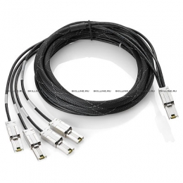 4m Ext Mini-SAS to 4x1 Mini-SAS Cable (AN976A). Изображение #1