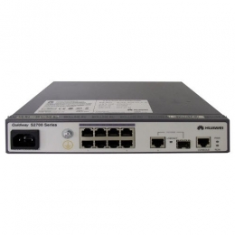 Коммутатор Huawei S2700-9TP-EI-AC(8 Ethernet 10/100 ports,1 dual-purpose 10/100/1000 or SFP,AC 110/220V) (S2700-9TP-EI-AC). Изображение #1