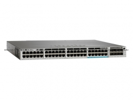 Коммутатор Cisco Catalyst 3850 48 port(12 mGig) UPOE IPB with 5 AP Lic (WS-C3850-12X48UW-S). Изображение #1