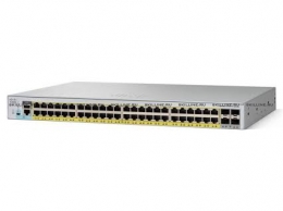 Коммутатор Cisco Catalyst 2960L 48 port  GigE PoE+, 4x10G SFP+, Lan Lite (WS-C2960L-48PQ-LL). Изображение #1