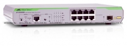 Коммутатор Allied Telesis 8 x  10/100/1000Mbps port managed switch with 1 SFP uplink slot, Fixed AC power supply, RJ45 Console connector (AT-GS908M). Изображение #1