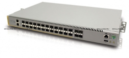 Коммутатор Allied Telesis Stackable L3 switch with 24 x 100/1000 SFP ports and 4 10G SFP+ ports. Dual DC Power supplies, Industrial Temperature (AT-IE510-28GSX-80). Изображение #1