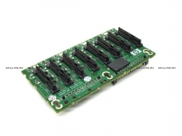 Serial Attached SCSI (SAS) backplane board with drive cage - Задняя плата жестких дисков SCSI (SAS) с корзиной (412736-001). Изображение #1