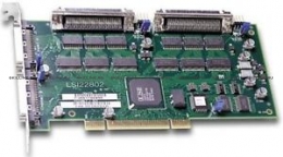 Контроллер LSI 22802   Logic 32-bit PCI to Ultra SCSI HVD dual channel host bus adapter  (LSI22802). Изображение #1
