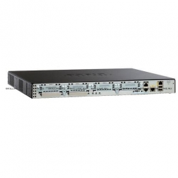 Cisco 2901 with 2 onboard GE, 4 EHWIC slots, 2 DSP slots, 1 ISM slot, 256MB CF default, 512MB DRAM default, IP Base (CISCO2901/K9). Изображение #2