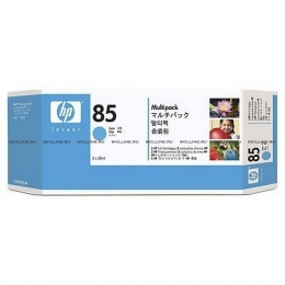 Картридж HP 85 Cyan для Designjet /30/30n/30gp/90/90r/90gp/130/130nr/130gp 3х28-ml (C9431A). Изображение #1