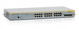 Коммутатор Allied Telesis L2+ switch with 20 x 10/100/1000TX ports and 4 100/1000TX / SFP combo ports (24 ports total) (AT-x210-24GT-50). Изображение #1