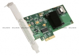 Контроллер LSI SAS  , PCI Express x4 Host Interface , Plug-in Card Form Factor , 9211-4i Product Model , RoHS Green Compliance Certificate/Authority , RAID Supported , Low-profile Card Height  (LSI00191). Изображение #1