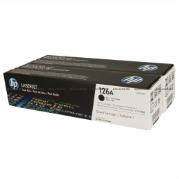Тонер-картридж HP 126A Black Dual Pack для CP1025/nw LaserJet Pro 100 M175/M275 (2х1200 стр) (CE310AD). Изображение #1