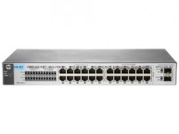 HP 1810-24 Switch(WEB-Managed, 22*10/100 +2 10/100/1000 + 2 SFP, Fanless design, 19