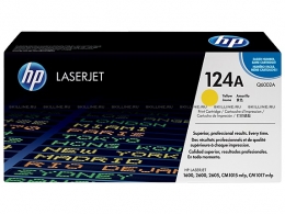 Тонер-картридж HP 124A Yellow для CLJ CM1015mfp/CM1017mfp/1600/2600n/2605 (2000 стр) (Q6002A). Изображение #1