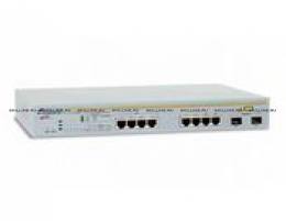 Коммутатор Allied Telesis 8 port 10/100/1000TX WebSmart POE switch with 2 SFP bays - Fanless (AT-GS950/8POE). Изображение #1