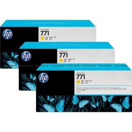 Картридж HP 771 Yellow для Designjet Z6200 3х775-ml (CR253A). Изображение #1