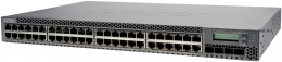 Коммутатор Juniper Networks EX3300, 48-Port 10/100/1000BaseT (48-Ports PoE+) with 4 SFP+ 1/10G Uplink Ports (Optics Not Included) (EX3300-48P). Изображение #1