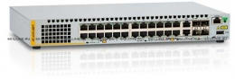Коммутатор Allied Telesis L2+ managed stackable switch, 24 ports 10/100Mbps, 2-port SFP/Copper combo port,  2 dedicated stack slots, 1 Fixed AC power supply (AT-x310-26FT). Изображение #1