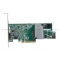Низкопрофильный RAID-, SAS/SATA 12 Гбит/с, PCI Express 3.0 x8, 1 Гб кэш-памяти, RAID 0/1/5/6/10/50/60,  SAS3108  (LSI00415)
