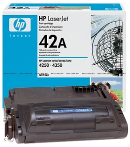 Тонер-картридж HP 42A Black для LJ 4250/4350 (10000 стр) (Q5942A). Изображение #1