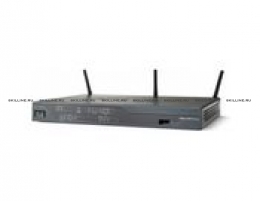Cisco 881 Fast Ethernet Security Router supporting HSPA/UMTS/EDGE/GPRS and CDMA—Global SKU with 2 modems option: PCEX-3G-HSPA-G and PCEX-3G-CDMA-B (CISCO881G-K9). Изображение #1