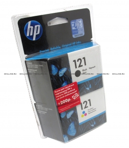 Набор HP 121 Black + 121 Color (CC640HE+CC643HE) (CC640HE+CC643HE). Изображение #1