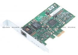 Контроллер HP NC320T PCI Express Gigabit NIC board - Has one RJ-45 connector, single port, uses copper cabling, 40KB onboard memory, supports 10/100/1000Mbps ethernet speeds, 11.43cm (4.5in) x 7.62cm (3.0in) [395866-001] (395866-001). Изображение #1