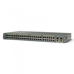 Коммутатор Cisco Catalyst 2960 Plus 48 10/100 + 2 T/SFP LAN Lite, Russia (WS-C2960R+48TC-S). Изображение #1