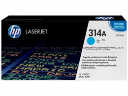 Тонер-картридж HP 314A Cyan для CLJ 2700/3000 (3500 стр) (Q7561A). Изображение #1