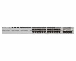 Коммутатор Cisco Catalyst 9200L 24-port PoE+, 4x1G, Network Advantage, Russia ONLY (C9200L-24P-4G-RA). Изображение #1